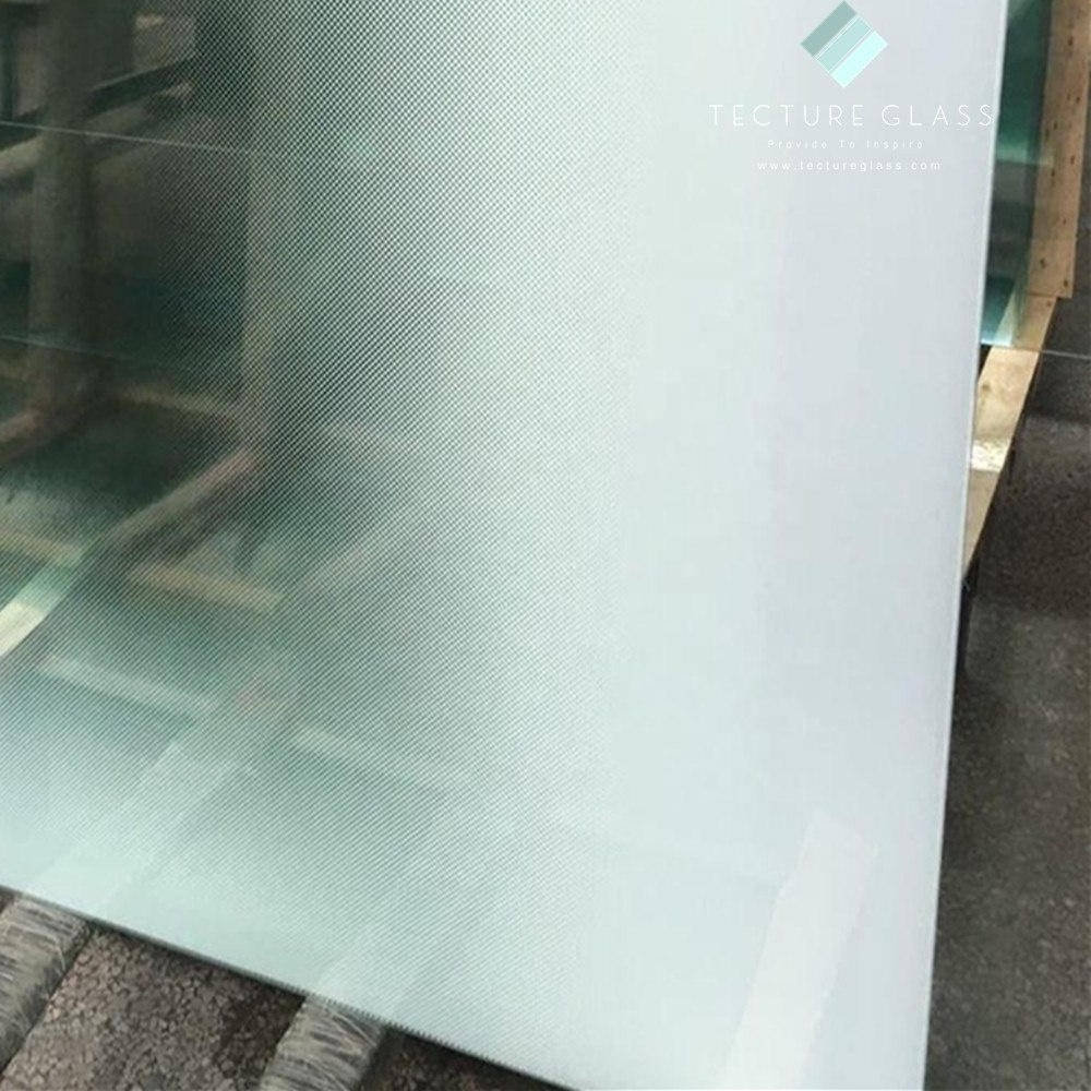 Tecture Ceramic fritted gradient design glass for commercial balustrades and railing systems