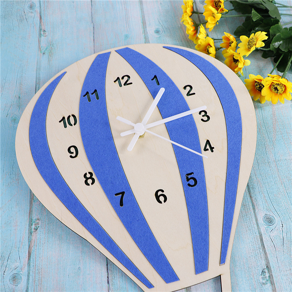 Wooden crafts Wall Clock Battery Operated Decorative Hanging Clock Silent Non-Ticking Wall Clock for Living Room Bedroom