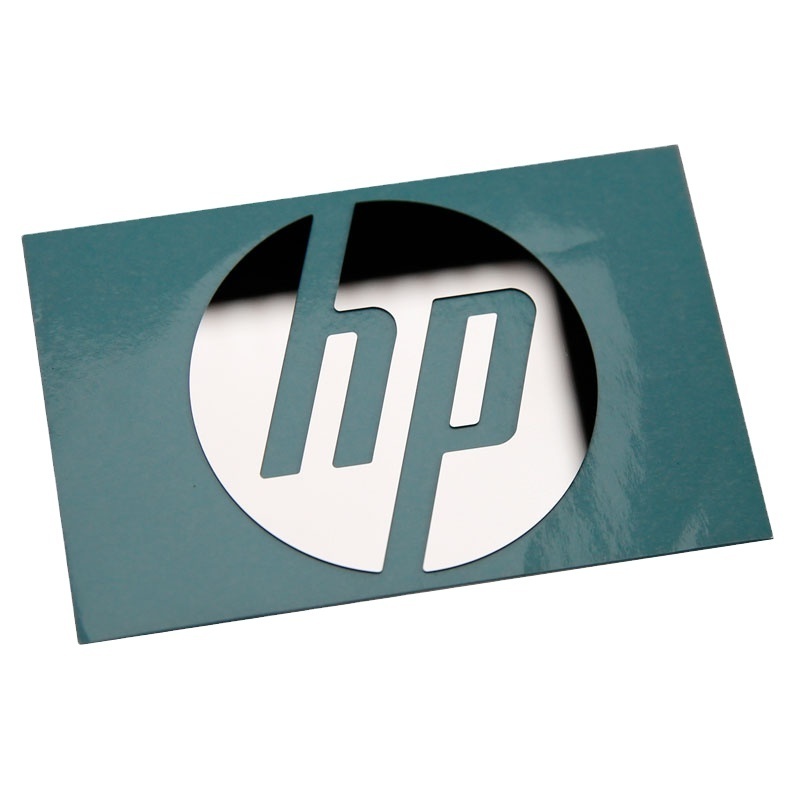 engraving metal stainless steel plate logo sticker for hp laptop notebook computer