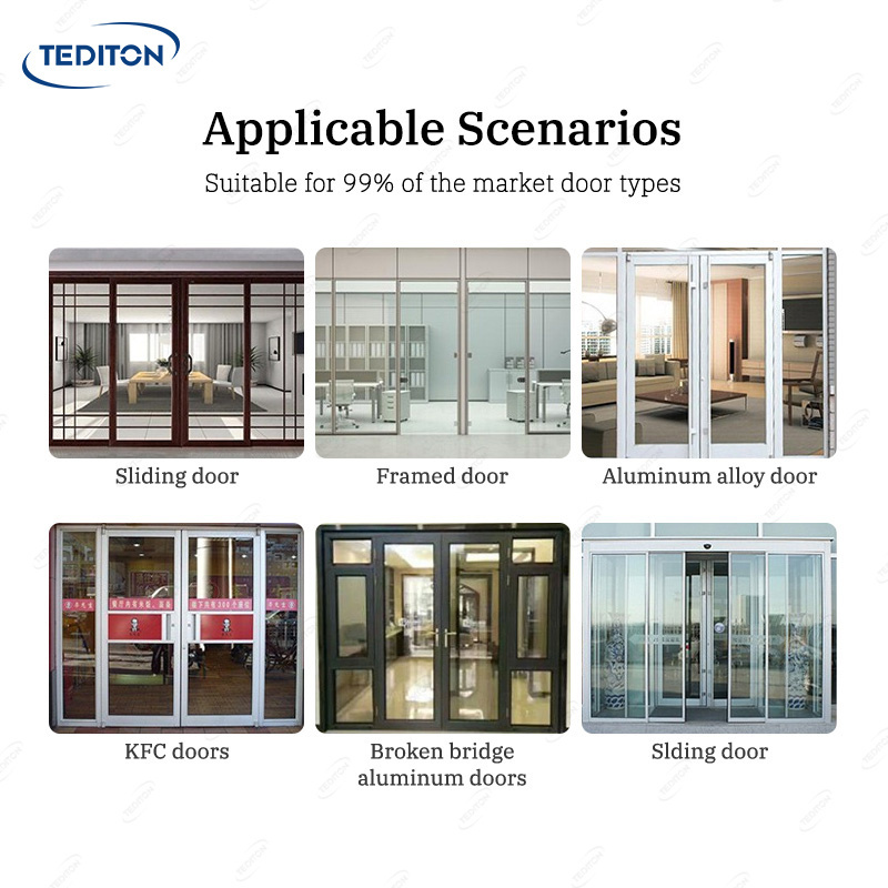 Tediton 92 Mortise IP68 Keyless TTlock Electronic Intelligent Door Handle Lock Smart Fingerprint Sliding Door Lock