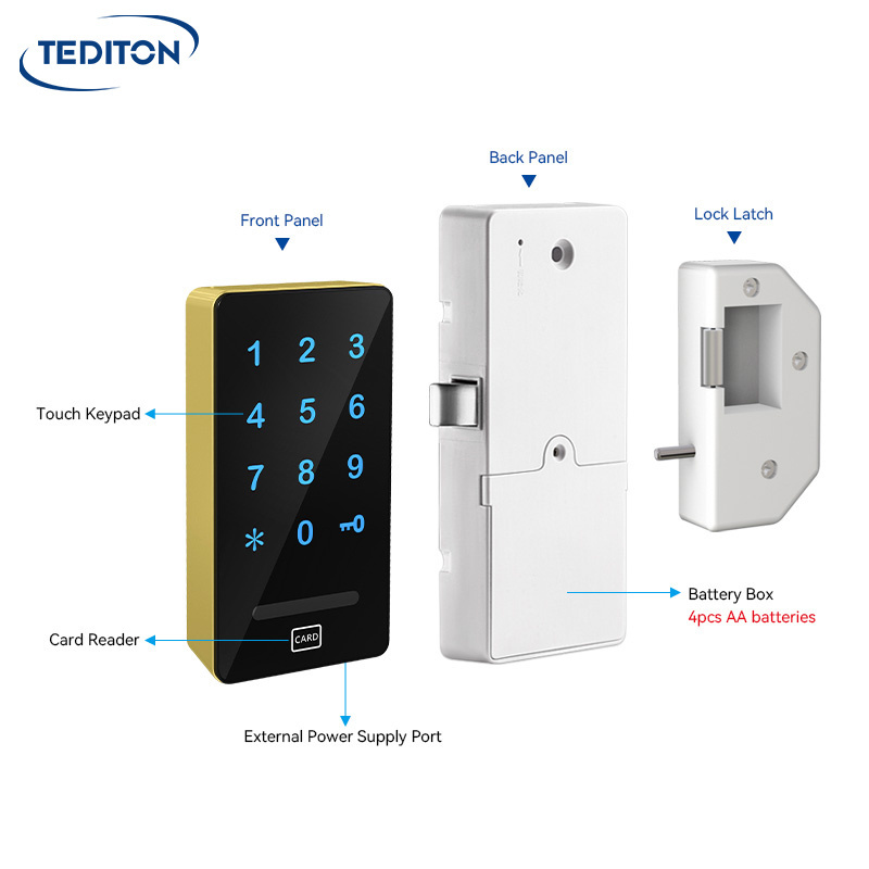 Tediton GYM SPA Private Locker Digital Electronic Smart Cabinet Drawer Lock