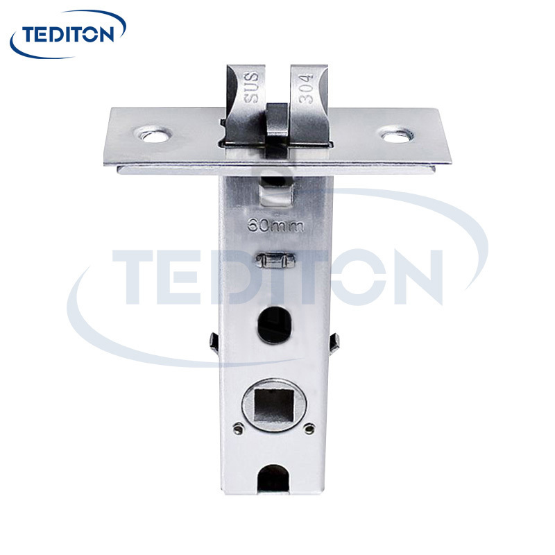 Tediton Factory Price 60# Single Latch Mortise Stainless Steel Lock Body for Wooden Steel door