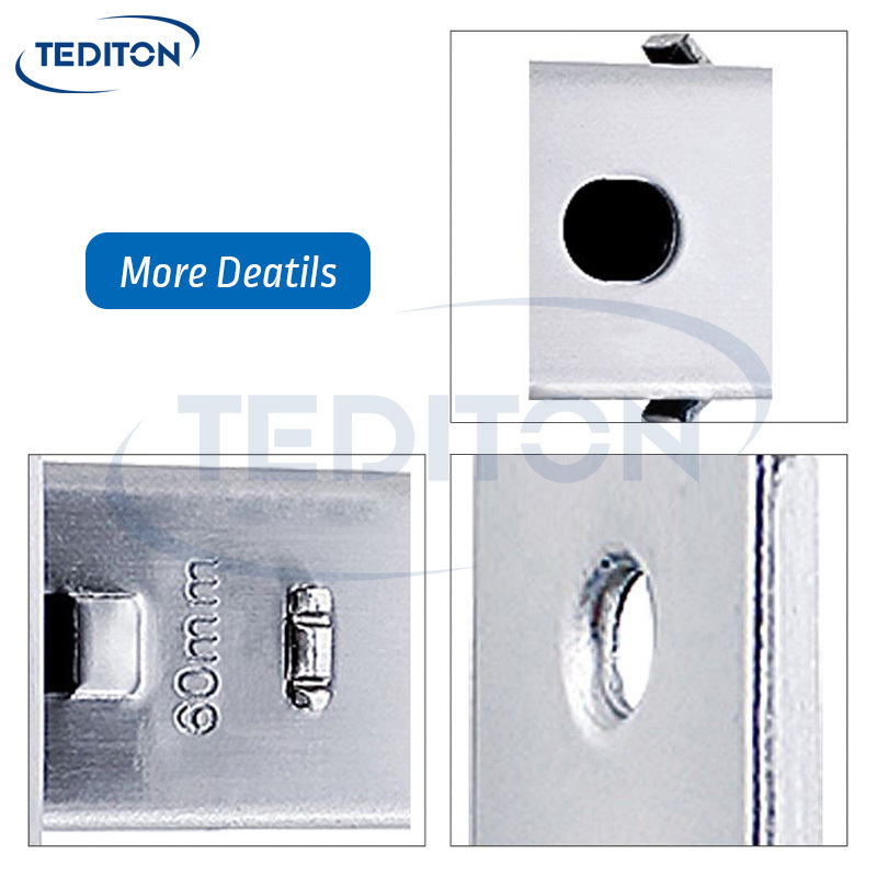 Tediton Factory Price 60# Single Latch Mortise Stainless Steel Lock Body for Wooden Steel door