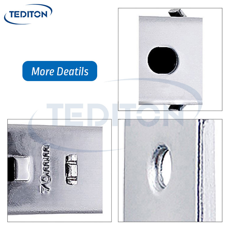 Tediton China Supplier 70# Single Latch Mortise Stainless Steel Lock Body for Smart Door Lock