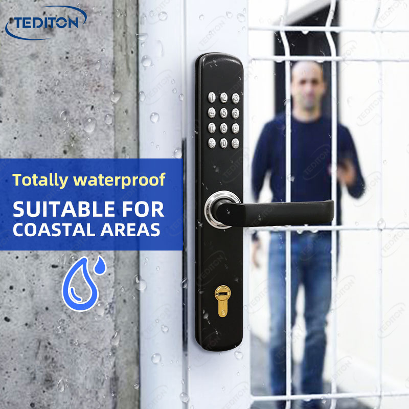 Tediton New model 304 Stainless Steel Waterproof Seaside Hotel Mechanical Code Keyless Door Lock