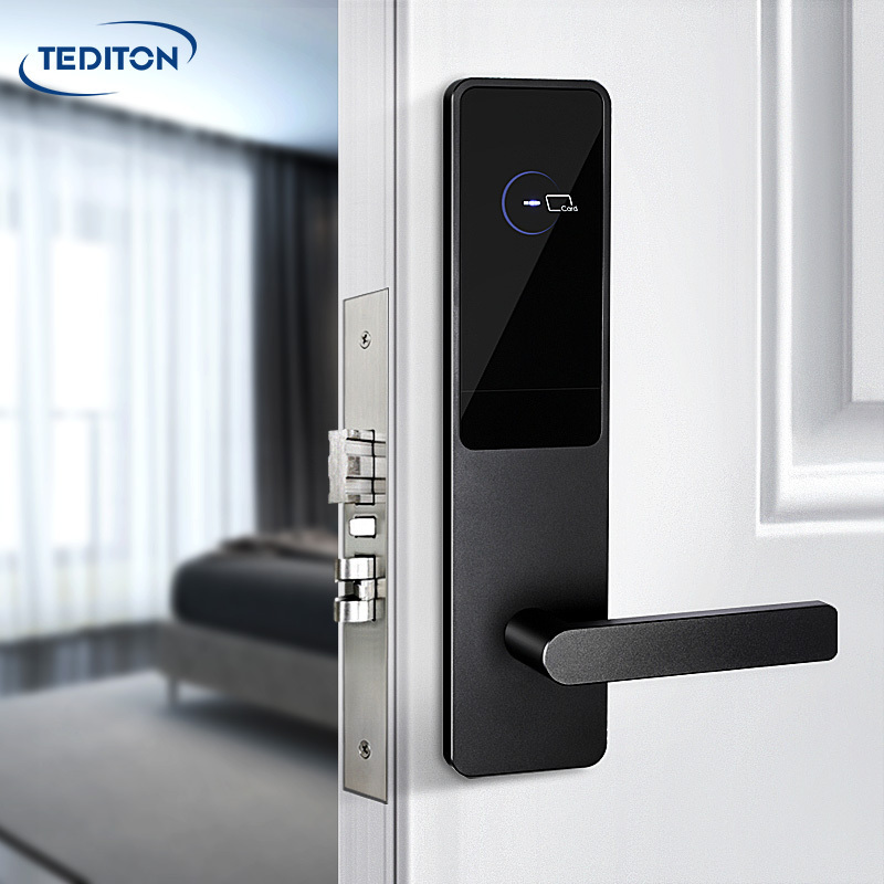 Steel door guard security hotel door guard lock hotel keyless card management system door locks