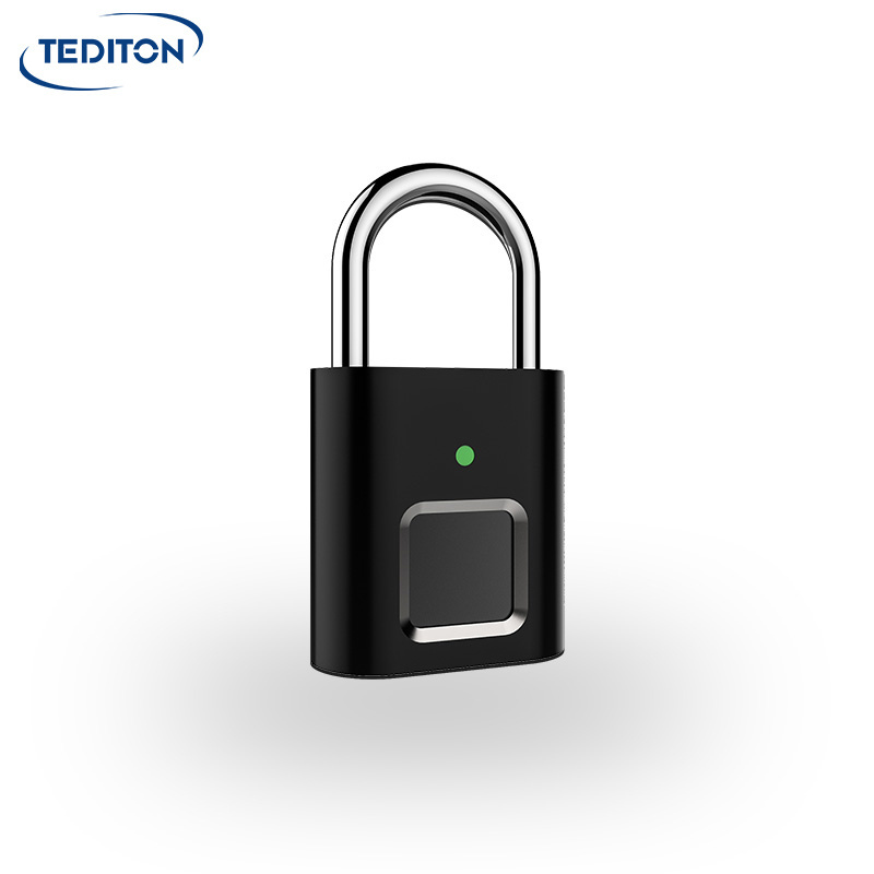 Tediton Rechargeable Smart Fingerprint Pad Lock Padloc Keyless Smart Fingerprint Door Lock Padlock Fingerprint Locks