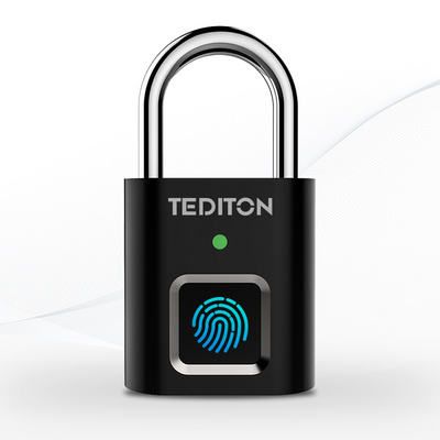 Tediton Rechargeable Smart Fingerprint Pad Lock Padloc Keyless Smart Fingerprint Door Lock Padlock Fingerprint Locks