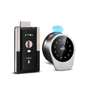 Upgrade Smartphone Wifi Digital Commercial Biometric Fingerprint Keypad Smart Door Lock Phone +password + Card + Key Ttlock App