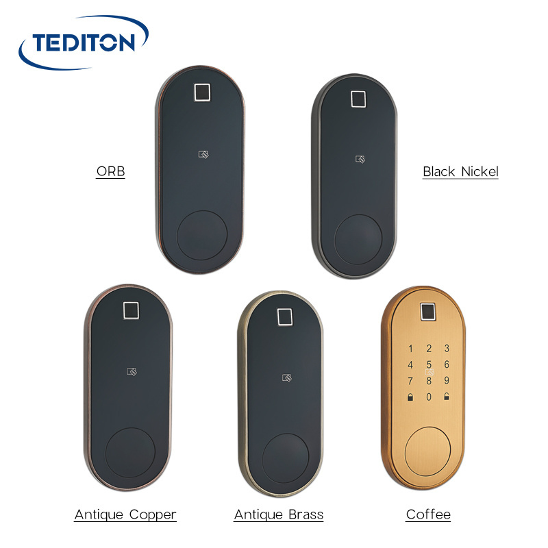 Wholesale Electric New style Ttlock app Safety Digital Card Fingerprint Deadbolt Smart Door Lock