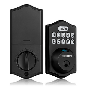 Tediton Waterproof Smart Biometric Fingerprint Lock Home Apartment Smart Deadbolt Lock