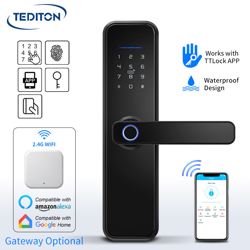 Tediton Wifi TTlock App Smart Biometric Cerradura Fingerprint Lock