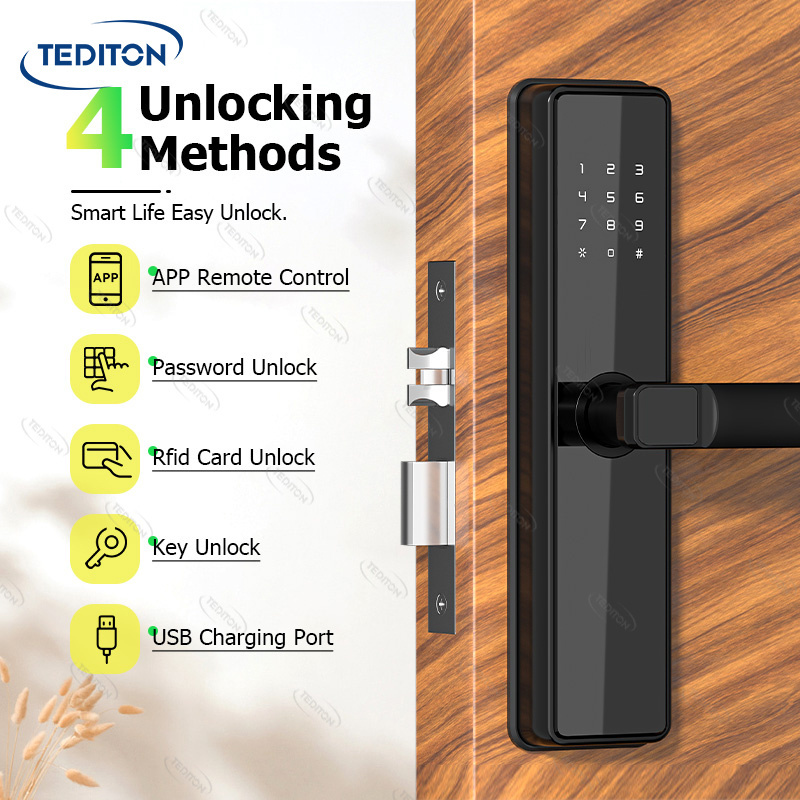 Tediton Digital Smart APP Door Lock Smartphone App Door Lock For Home Office Apartment