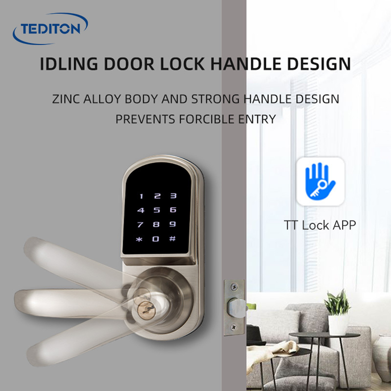 Tediton Waterproof Wifi Keypad App Smart Door Lock  APP Lock for Home Airbnb Apartment Project