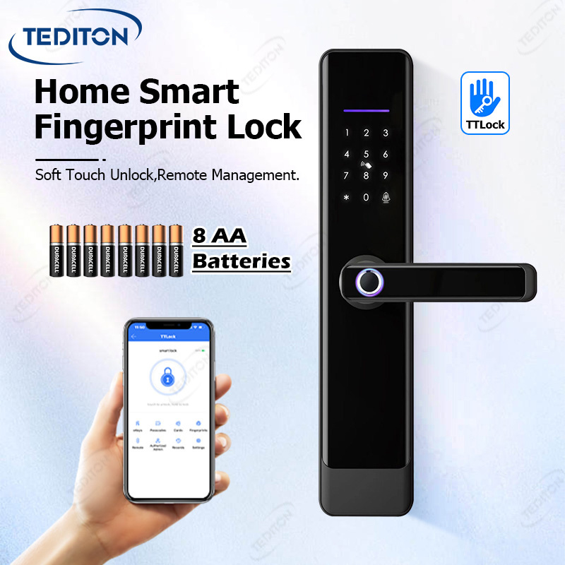 Tediton High Quality TTlock App Control 6068 Security Mortise Door Locks for Wooden Doors