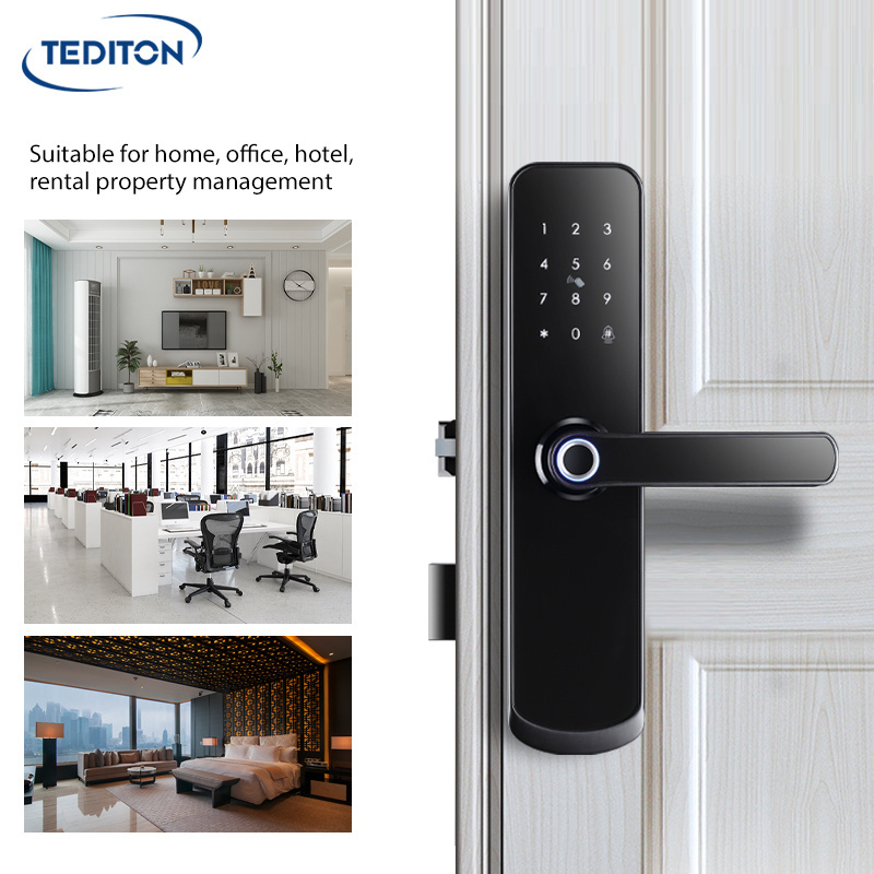 Tuya App Pro Smart Life WiFi Digital Smart Door Lock For Home works with Alexa Google Home