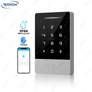 Tediton Outdoor Smart TTLock App Access Control Rfid Card Reader Keypad Door Lock