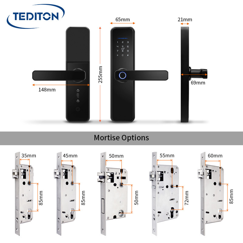 Tediton Wifi TTlock App Smart Biometric Cerradura Fingerprint Lock