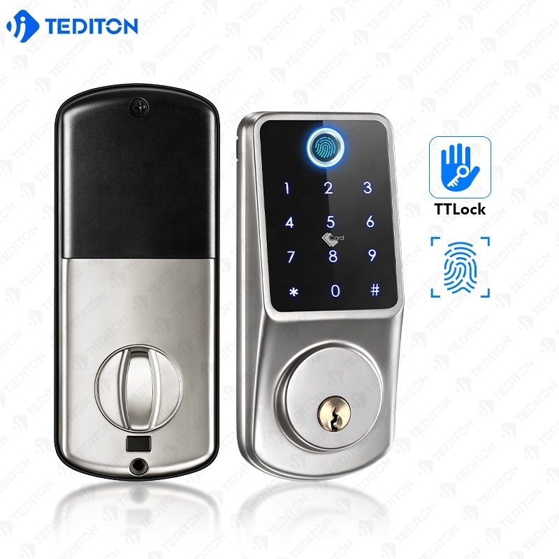 Hotel Room Control System Keypad TTlock APP Electric Door Lock for Airbnb Apartment Smart Deadbolt Lock