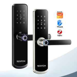 Tediton  Electric Biometric Fingerprint Card Code Combination Smart electronic Door Lock inteligente wifi app fechadura digital