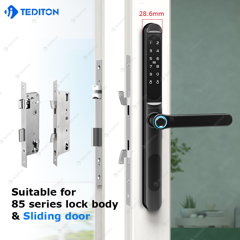 smart lock door lock  TTLock APP  Aluminum alloy smart Aqua guard sliding door lock