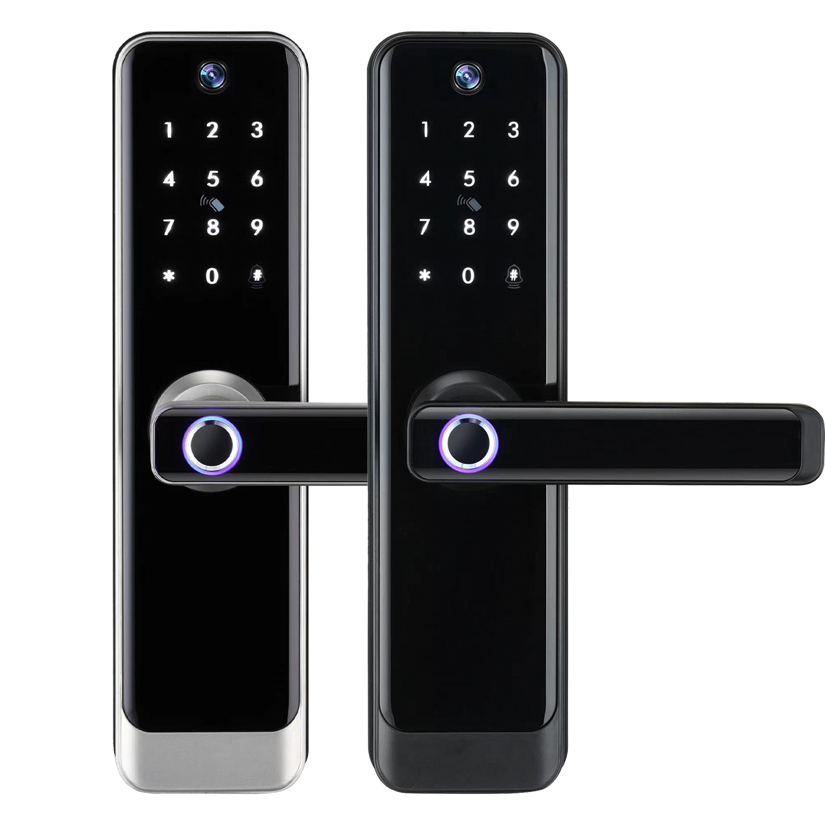 Smart lock video call voice with camera intercom door lock tuya app wifi fingerprint digital electronic intelligent locks