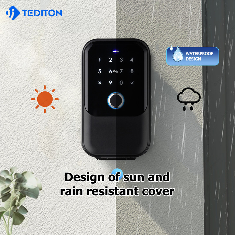 Tuya TTLock Outdoor Wall Mounted Safe key box Password Combination Electronic Digital smart fingerprint padlock