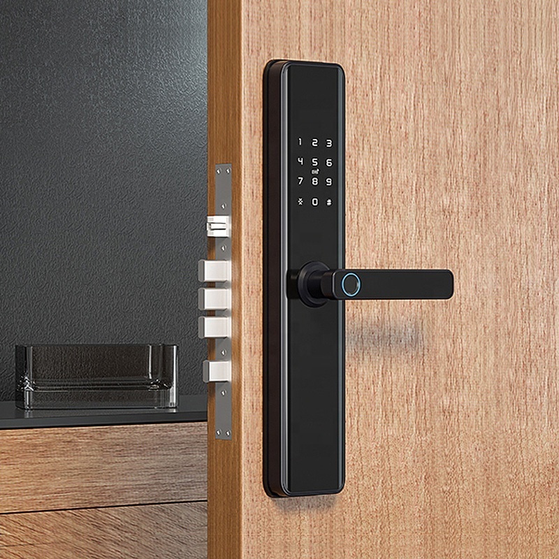 Tediton Security Keyless Wifi  TTlock Tuya APP Digital Smart Finger print door lock cerraduras inteligentes puerta interior