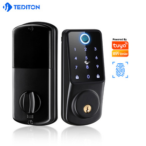 High Quality Electric Rfid Card Code Combination Wifi Smart Door Lock with Touch-Screen Keypad Deadbolt