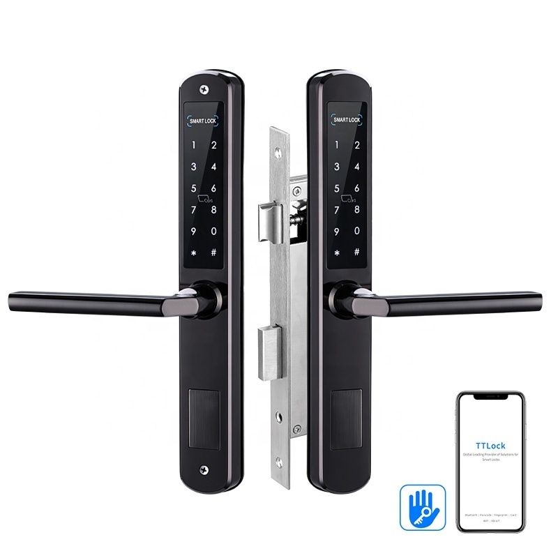 Cerraduras Electronica Ttlock APP Keyless Intelligent Electronic Door Lock with Handle and Knob