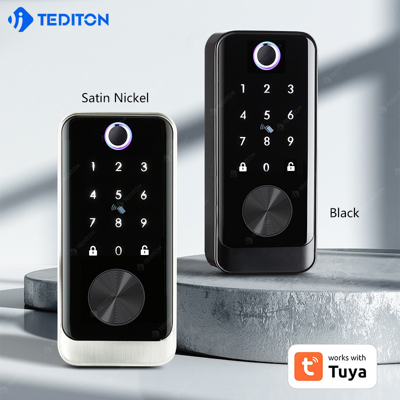 Cerraduras Electronica Security locks Cerraduras Inteligentes Tuya Wifi Door Lock Digital Waterproof Smart Deadbolt Lock