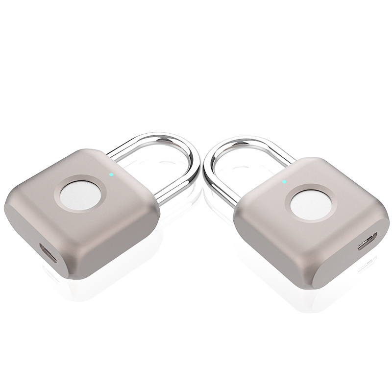 Tediton High Quality Security Digital Biometric Rectangular Combination Smart Fingerprint Padlock