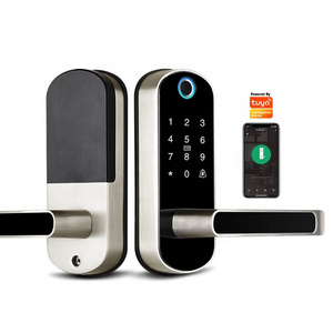 2024 Locking System Tuya APP WIFI Door Knob Digital Fingerprint Smart Door Lock