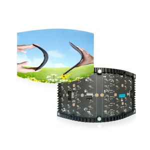 P1.8 P2 P2.5 commercial digital signage and displays indoor advertising tv panel flexible round led display screen module