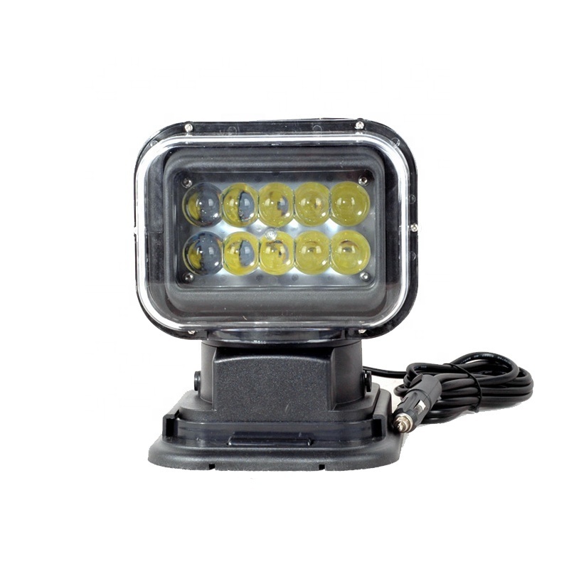 9-30v 6000k led searchlight with remote controller 360 degree led work light for boat vessel truck offroad camping