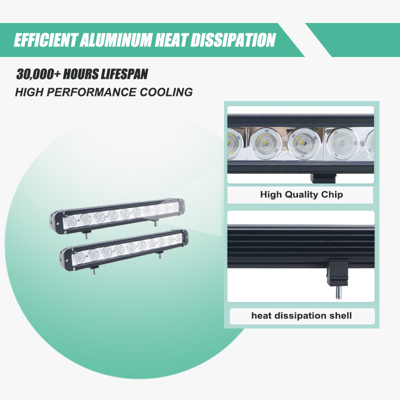 IP68 waterproof 17 inch driving bar 100w led light bar e mark CE RoHs 9-60v led bar light for truck atv boat