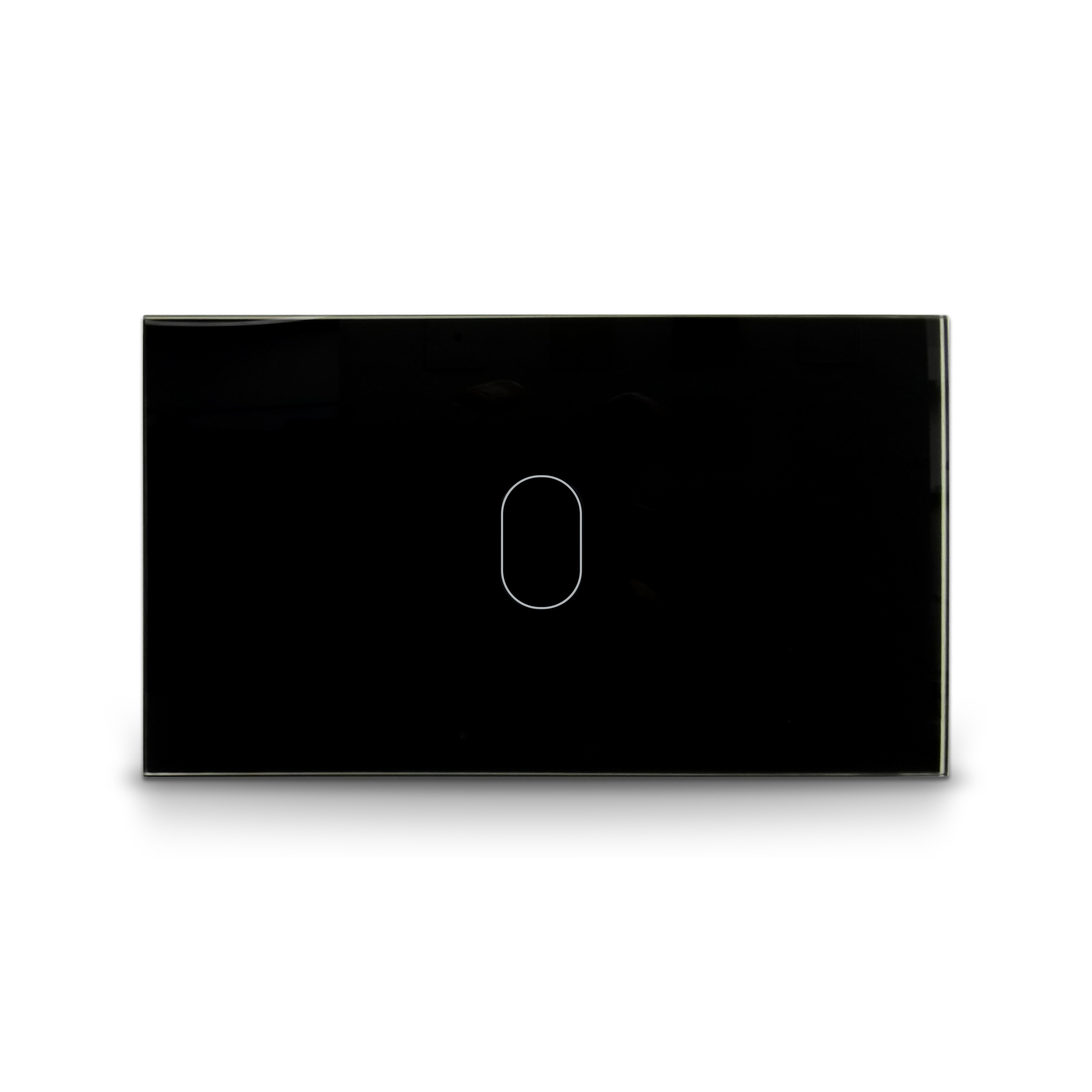 Tuya EU Standard Smart Home 1/2/3 Gang Black Crystal Glass Panel Wifi Touch Screen Switches Wall Light Smart Switch 86MM