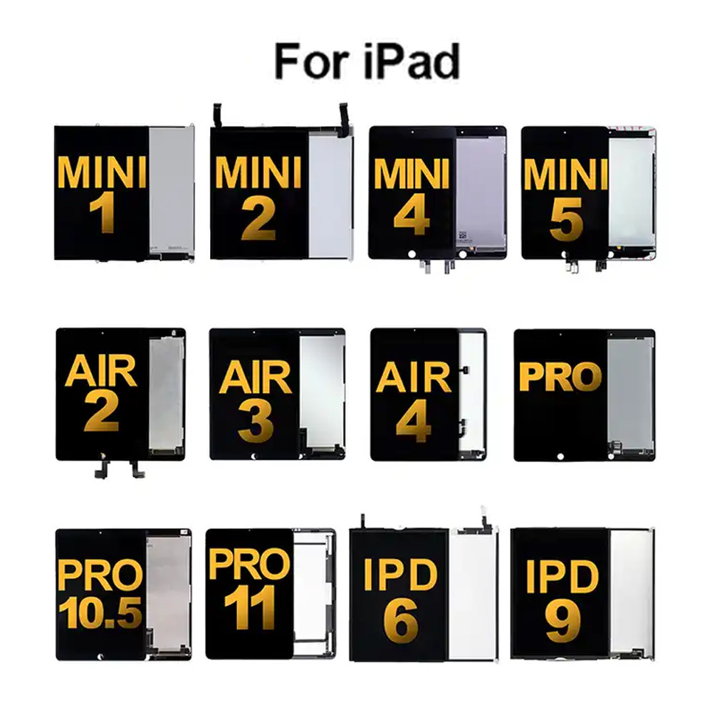 For Ipad Lcd 2 3 4 5 6 7 8 Gen Air 2 3 4 Mini 2 3 4 5 Pro 9.7