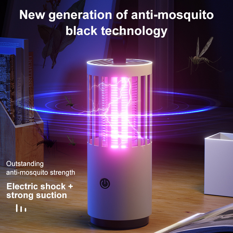 2021  killer electric mosquito lamp repellent electric moskito zapper swatter usb electric solar lights outdoor mosquito lamp