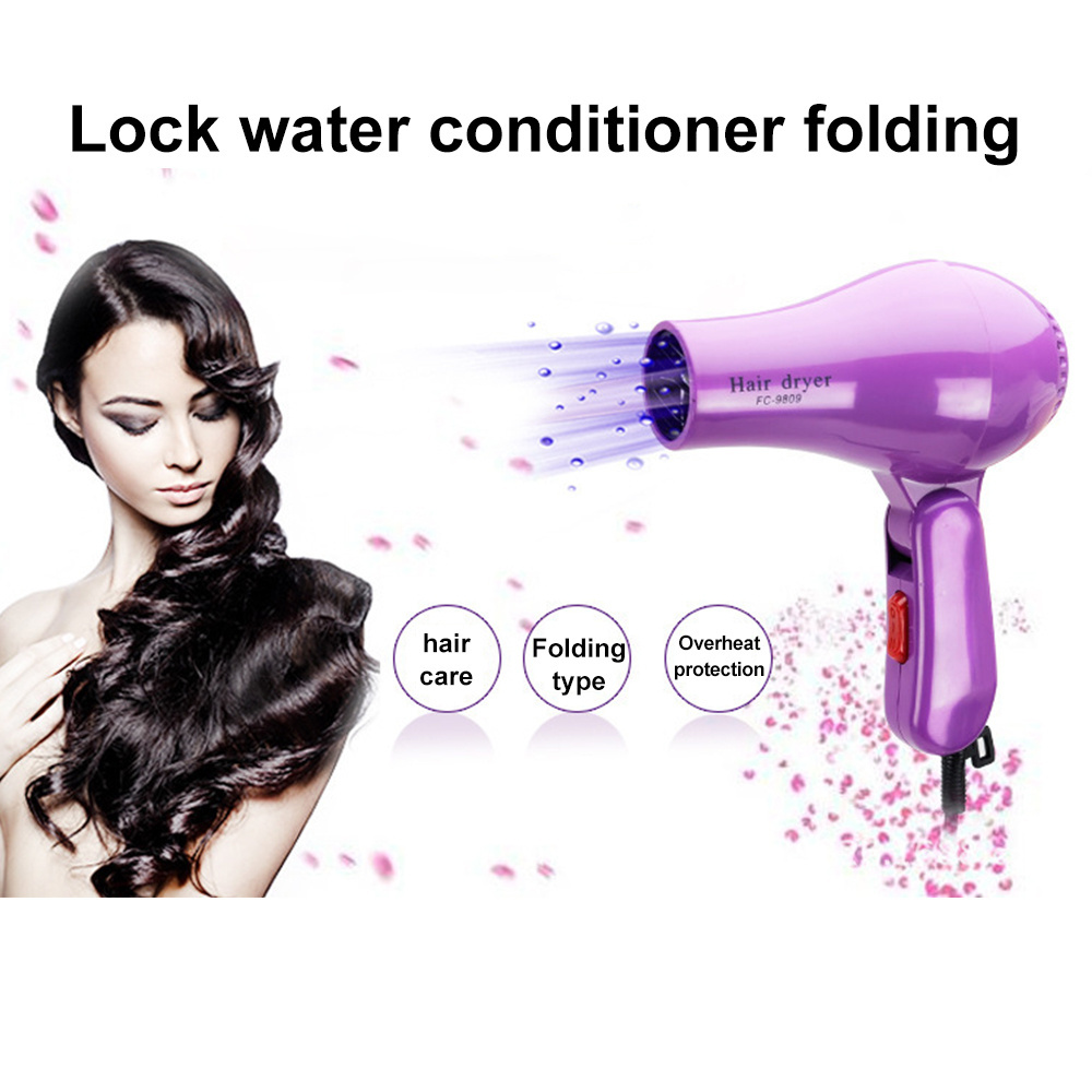 2024 New Foldable Handle Travel Hair Dryer Constant Temperature Hair Care 1000W Blow Dryer Ionic Hair Dryer