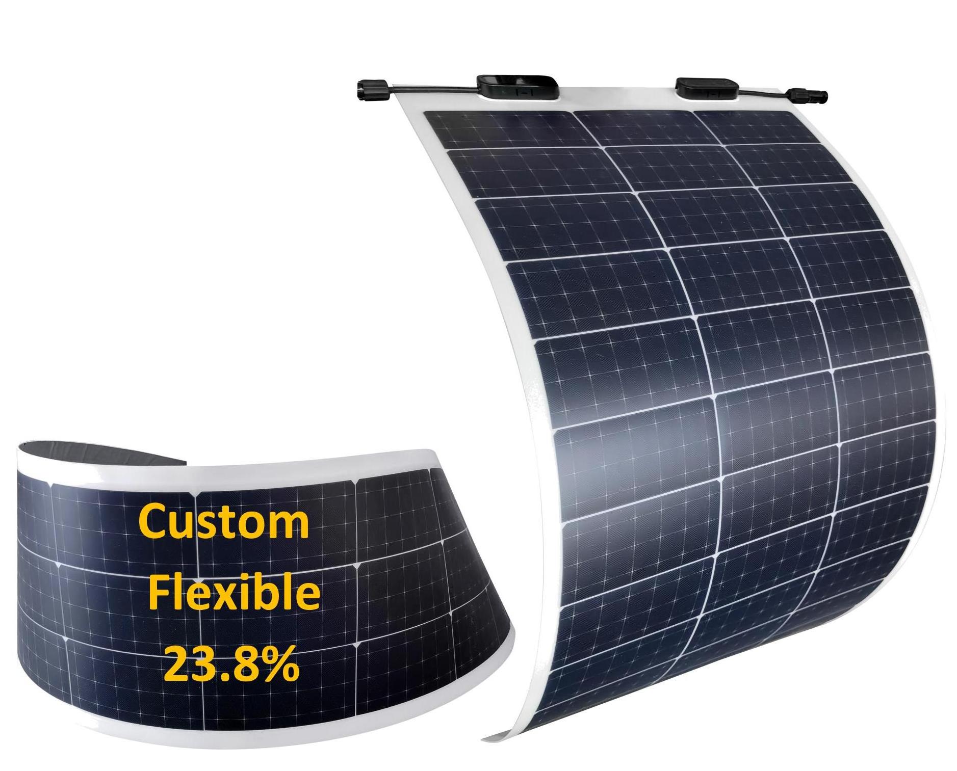 high efficiency sunpower half cell etfe mono 12v 100W 120w 300w 320w 275w 250w 130w  150w 400w portable RV flexible solar panel