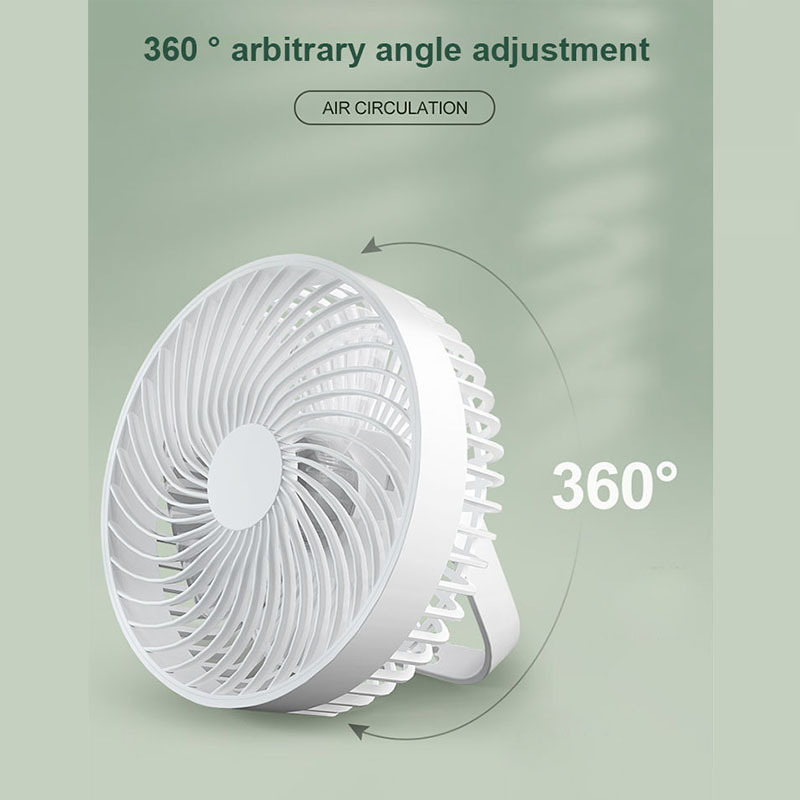 Modern 3 blades ceiling small fan electronic rechargeable  wall hang USB mini fan with Led night light