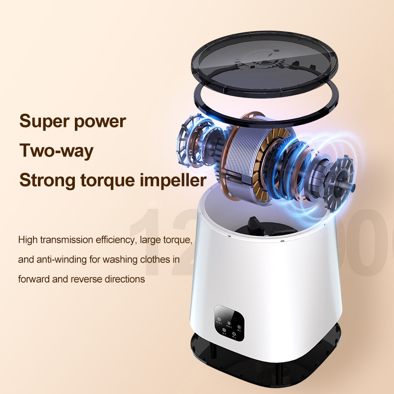 Manual Washing Machine Portable Hand Cranked Manual Clothes Non-Electric Washing Machine and Spin Dryer, Counter Top Washer\/Dry