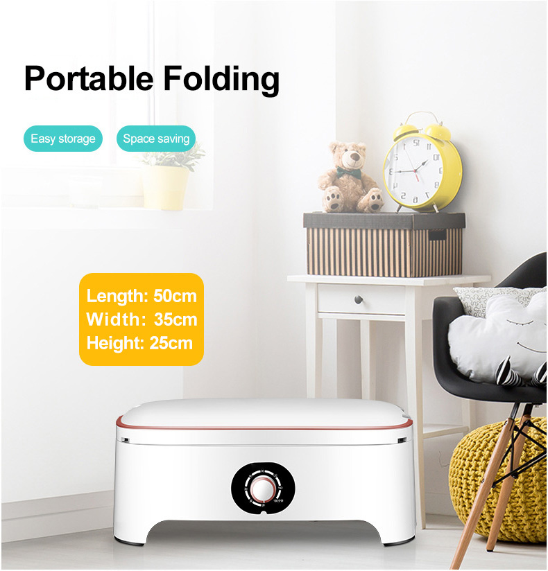 Foldable Clothes Dryer with Remote Control Digital Display 3 Layers Electric Clothes Drying Rack Machine Clothing Dryer 1501W