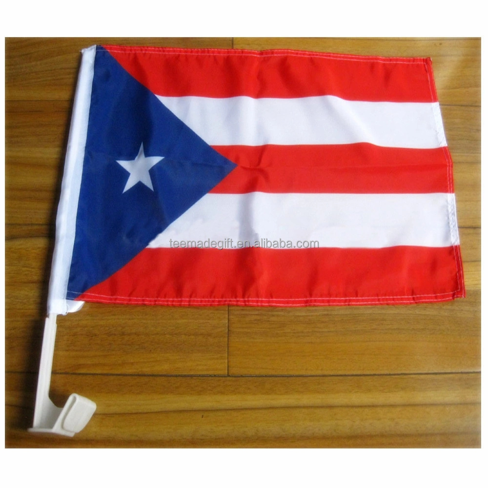 Cheap Wholesale Puerto Rico Car Flag