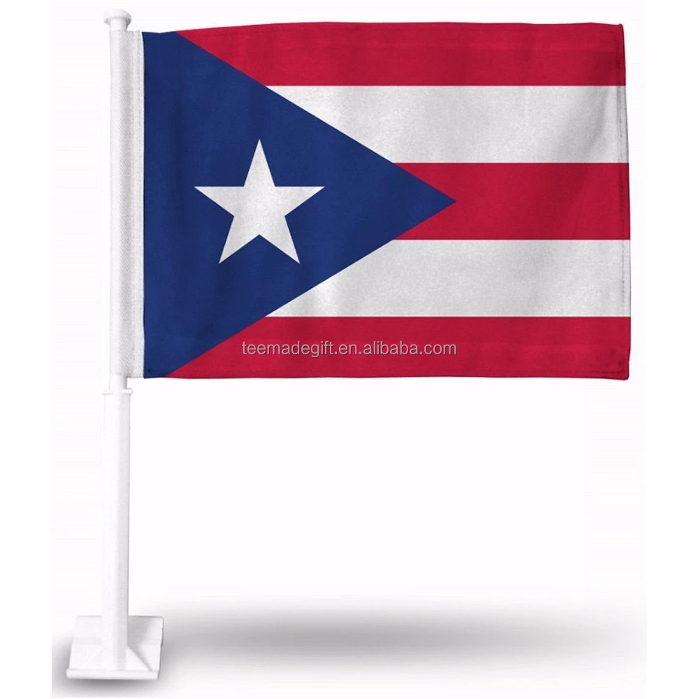 Cheap Wholesale Puerto Rico Car Flag