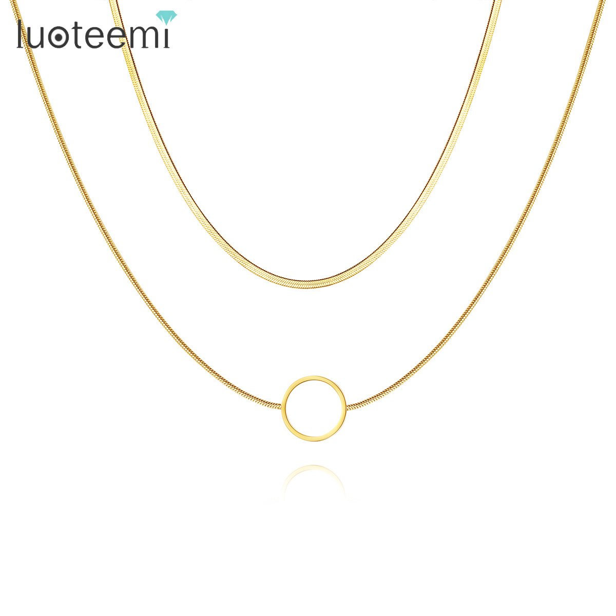 SP-LAM Stainless Steel Charm Trendy Fashion Layered Woman Gold 2021 Soft Snake Necklace Chain