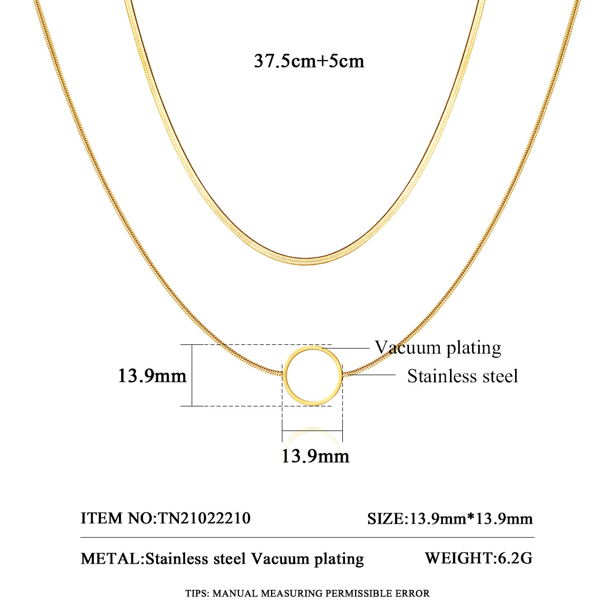 SP-LAM Stainless Steel Charm Trendy Fashion Layered Woman Gold 2021 Soft Snake Necklace Chain