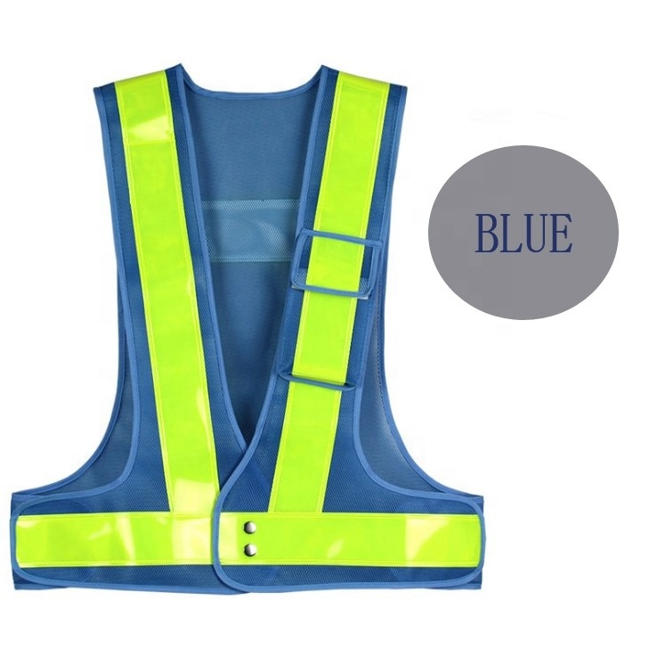 Bright Neon Color Reflective Safety Vest Custom Vests Waistcoats Safety With Reflective Strips