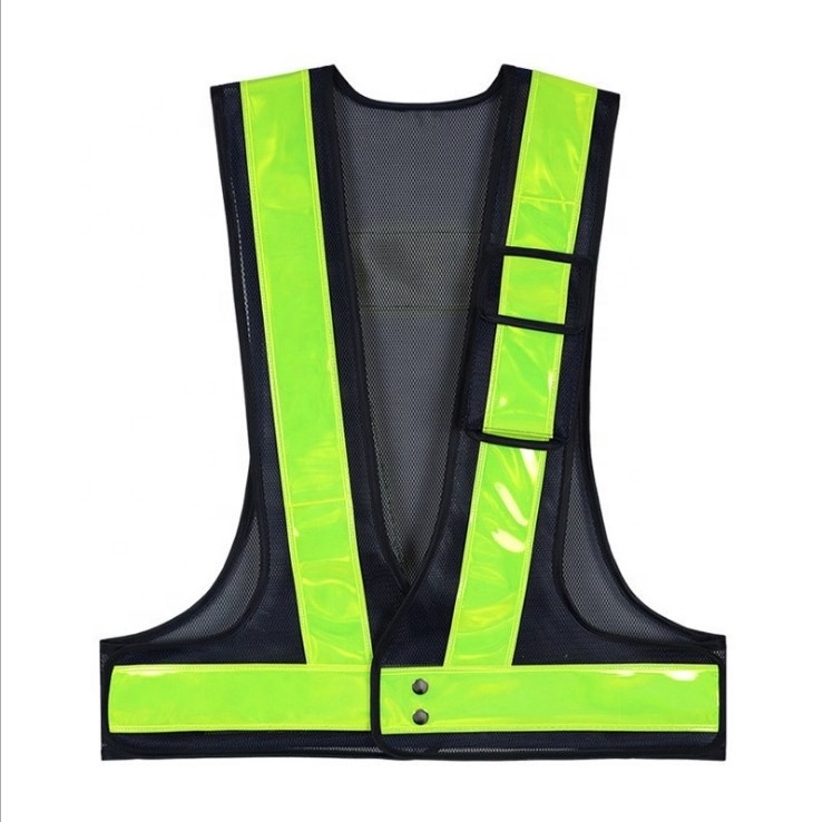 Bright Neon Color Reflective Safety Vest Custom Vests Waistcoats Safety With Reflective Strips